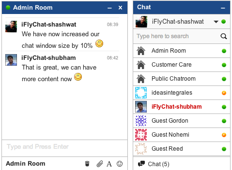 iFlyChat - Chat Window size has been increased