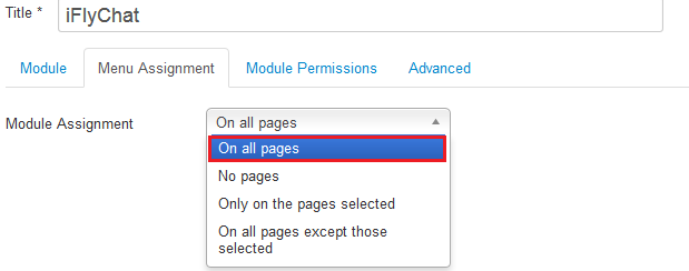 iFlyChat Joomla Plugin All pages